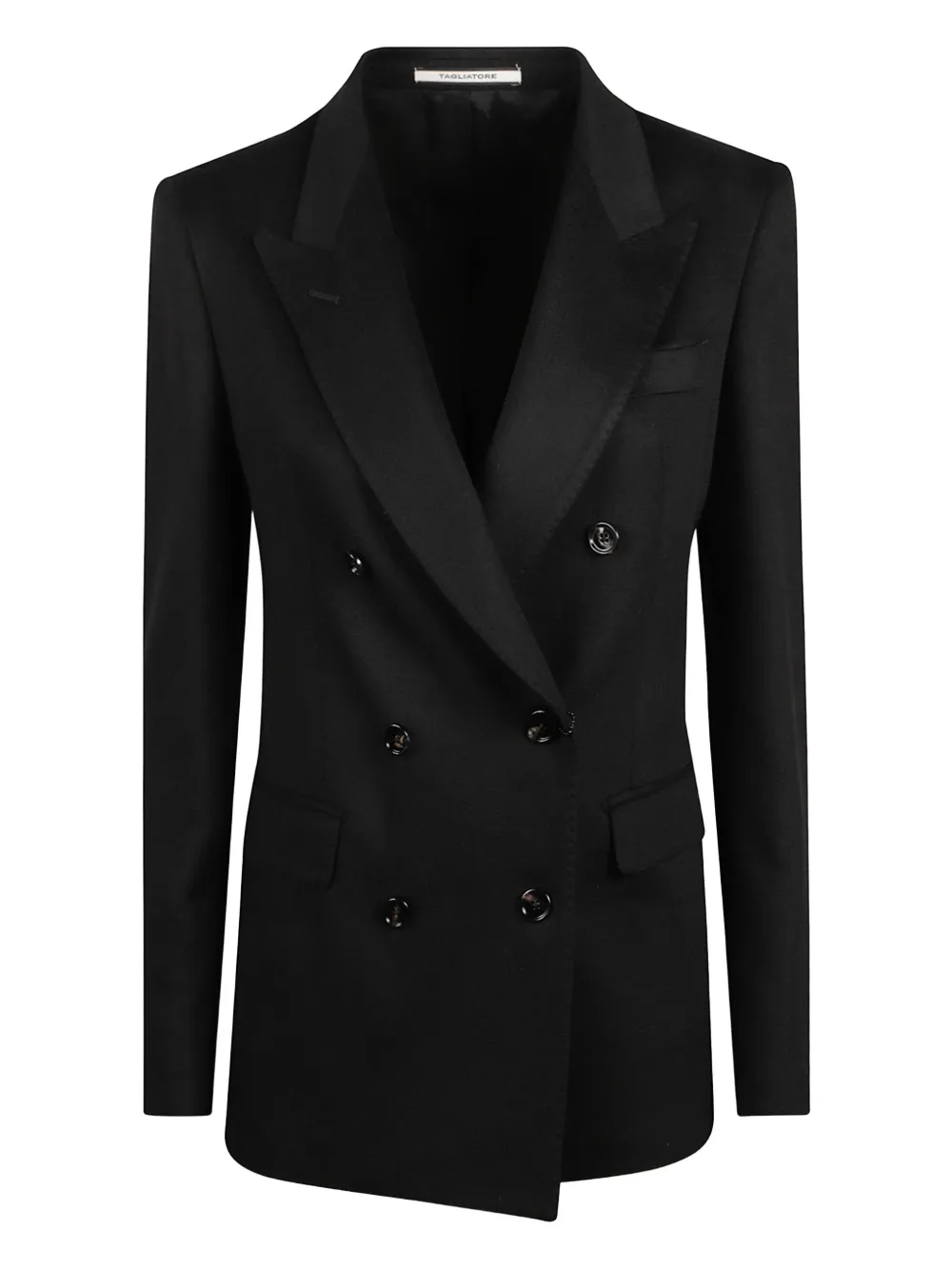 Tagliatore double-breasted cashmere blazer - Nero
