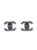 CHANEL Pre-Owned 2003 CC clip-on earrings - Silver