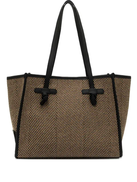 GIANNI CHIARINI Marcella herringbone knot tote bag