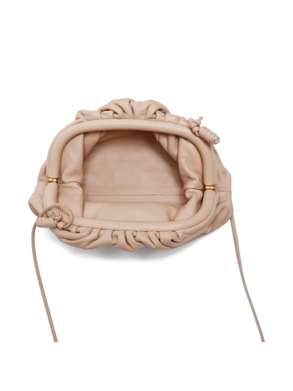 Pre-owned Bottega Veneta 2012-2024 Mini Pouch Shoulder Bag In Neutral