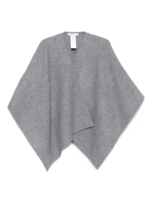 ポンチョ・ケープ Max Mara Oblique Cape In Virgin Wool And Cashmere Grey Max Mara Gray Oblique Cape In Virgin Wool And Cashmere (Max