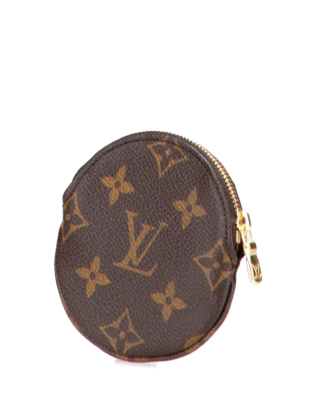 Pre-owned Louis Vuitton 2016 Monogram Transatlantic Cruises Round Purse Coin Pouch In Brown