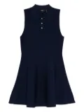 Theory polo-collar a-line dress - Blue