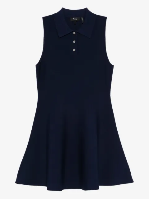 Theory polo-collar a-line dress