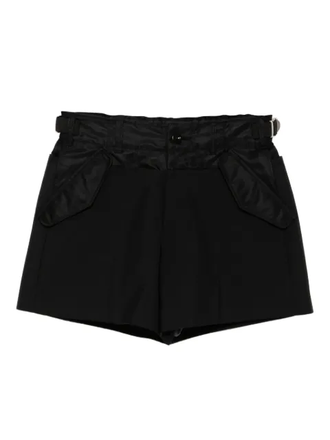 sacai belted pocket shorts