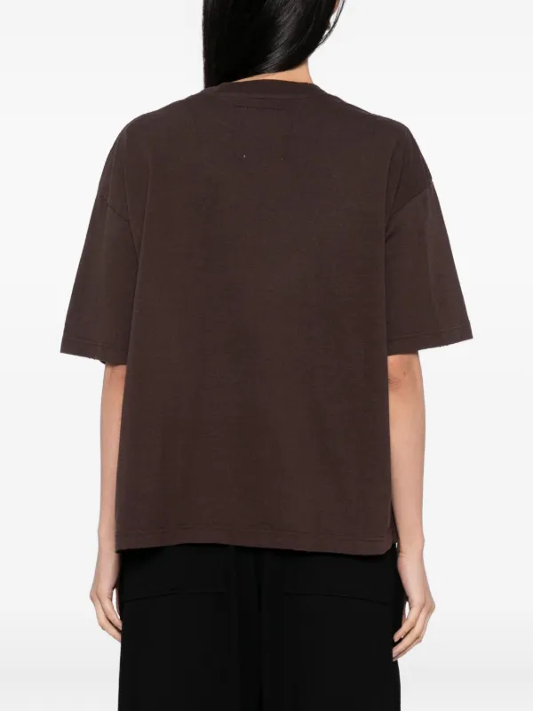 Maison MIHARA YASUHIRO graphic-print T-shirt | Brown | FARFETCH