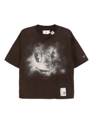 Maison MIHARA YASUHIRO graphic-print T-shirt | Black | FARFETCH JO