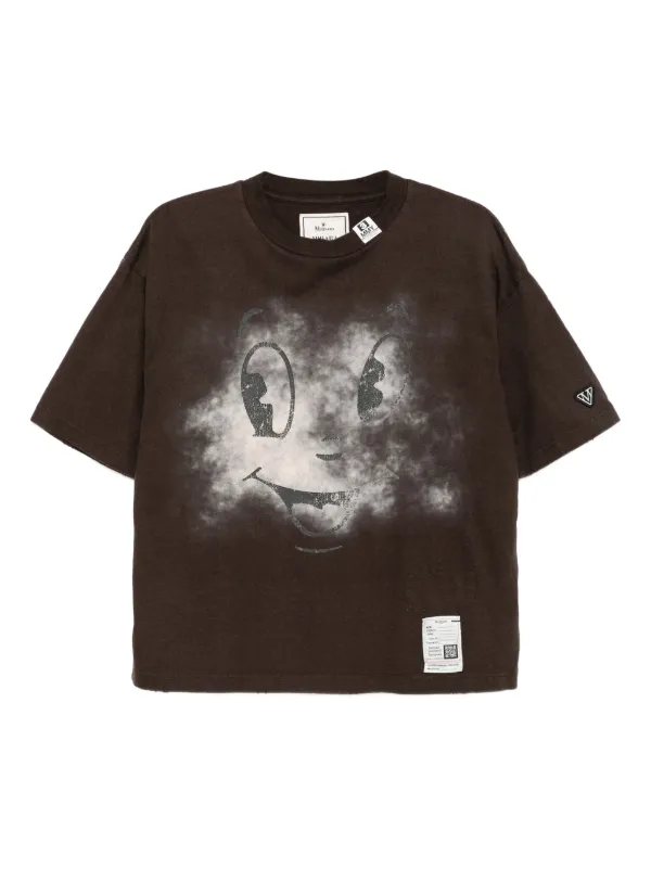 Maichan MAISON KITSUNÉ Fox Head Patch T-Shirt in Yellow | SVD USA