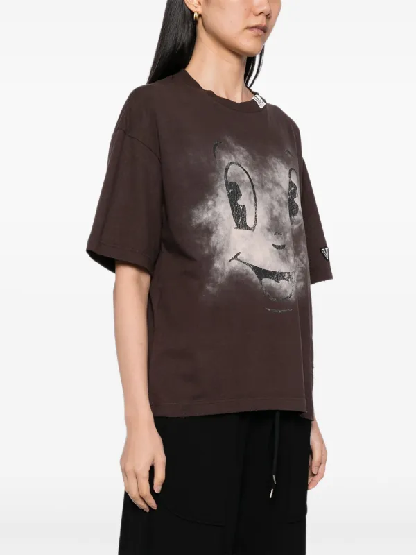 Maison MIHARA YASUHIRO graphic-print T-shirt | Brown | FARFETCH