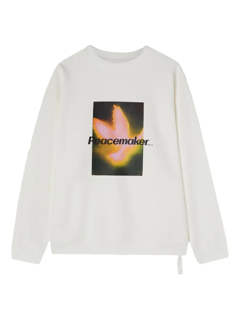 bird-print crew-neck sweatshirt