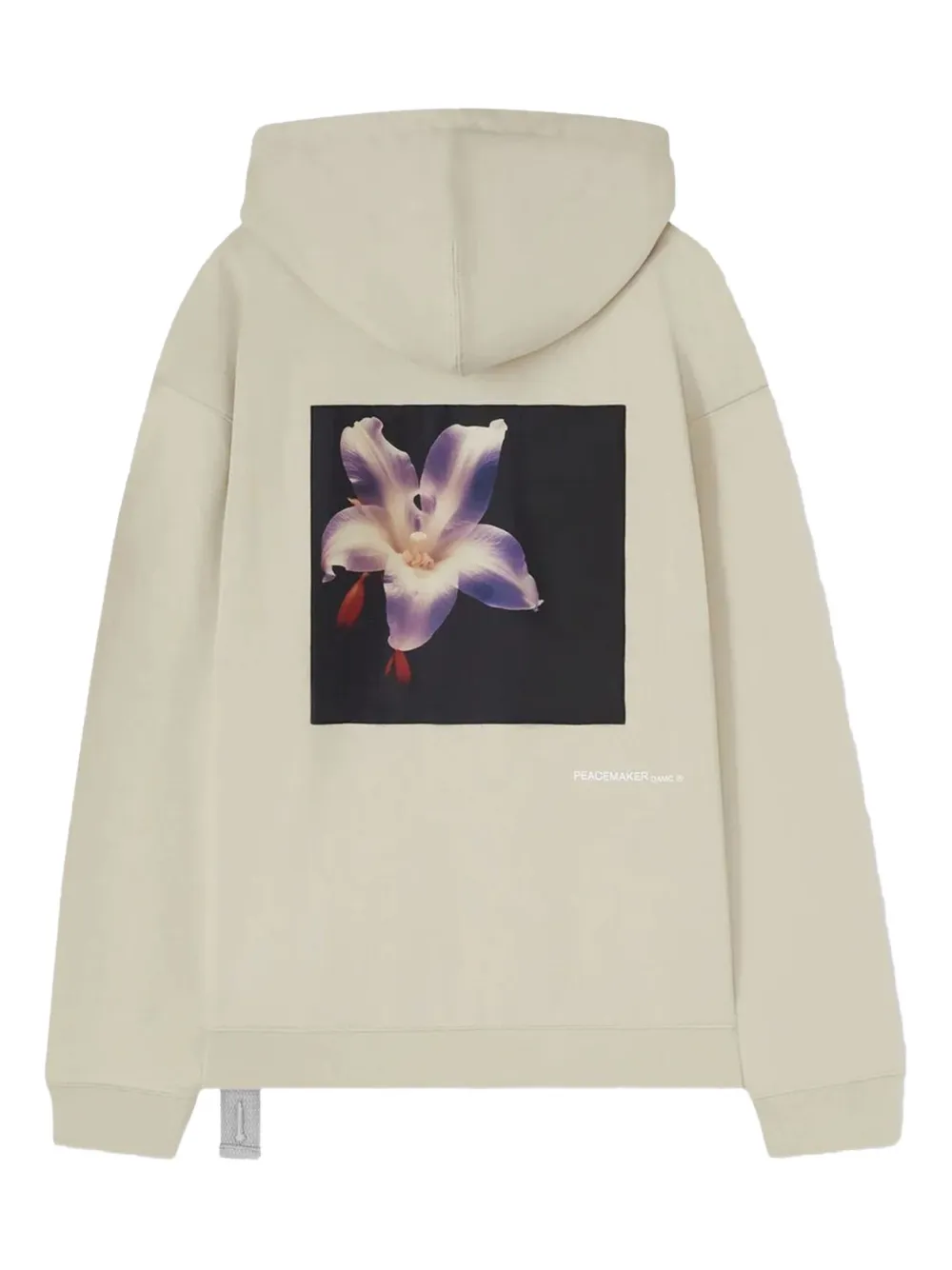 OAMC Peacemaker Hoodie met bloemenprint en logo Beige