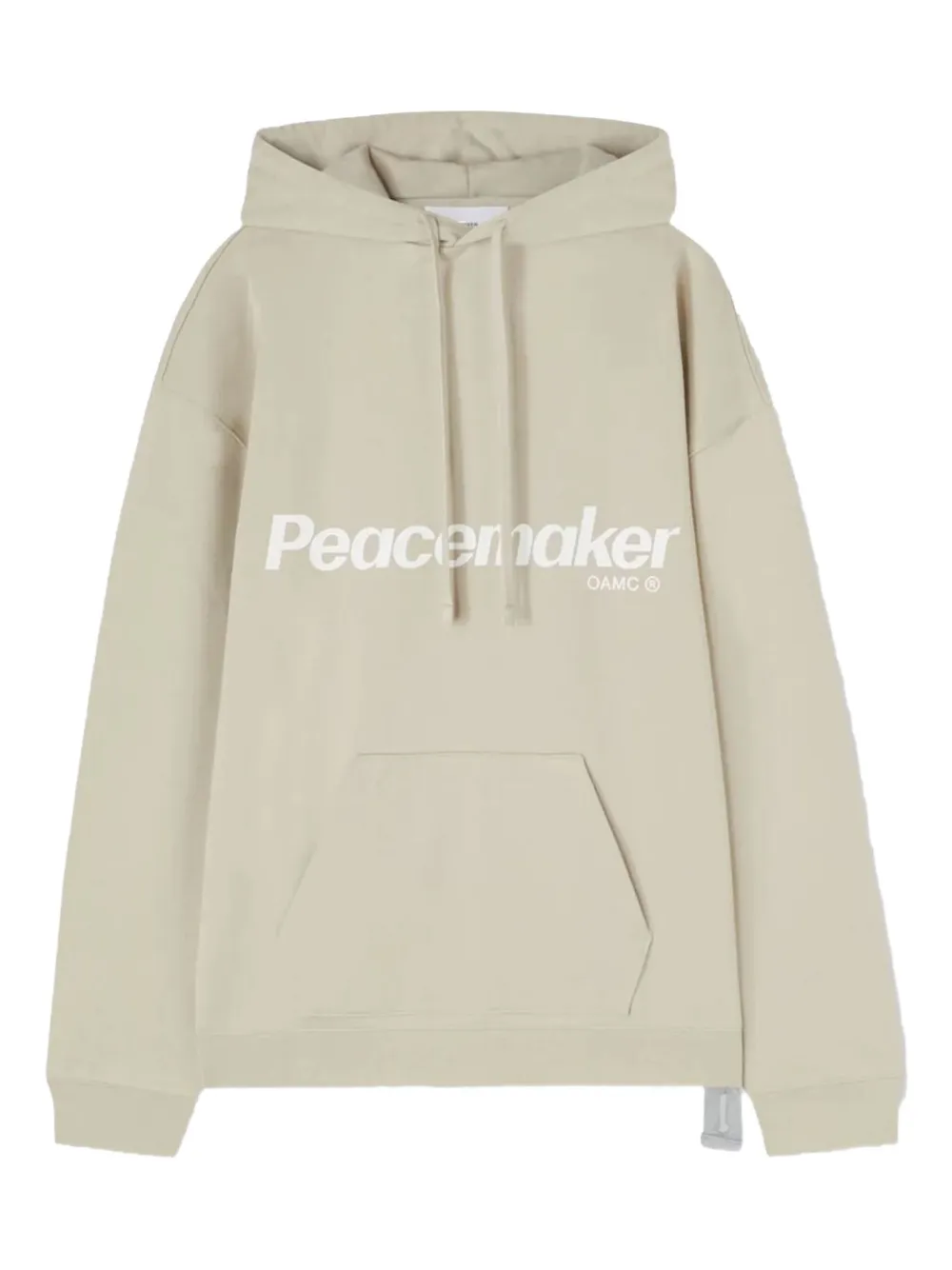 OAMC Peacemaker Hoodie met bloemenprint en logo Beige