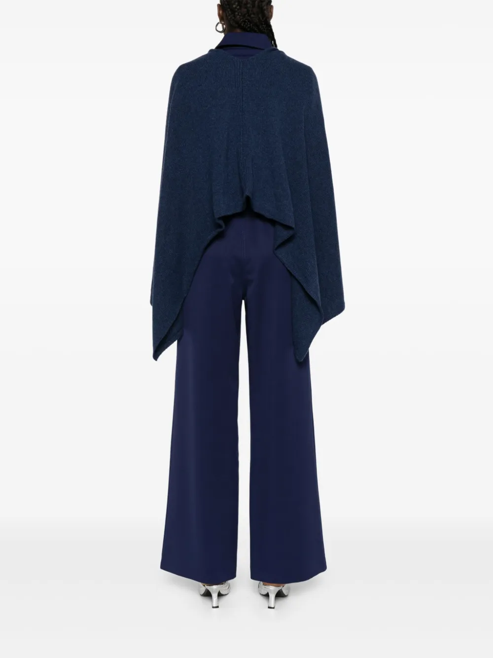 Eric Bompard Kasjmier poncho Blauw