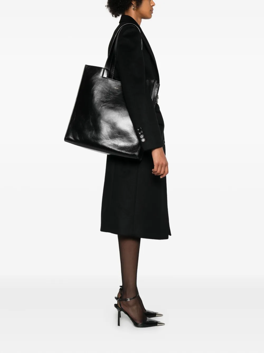 Bally leather tote bag - Zwart