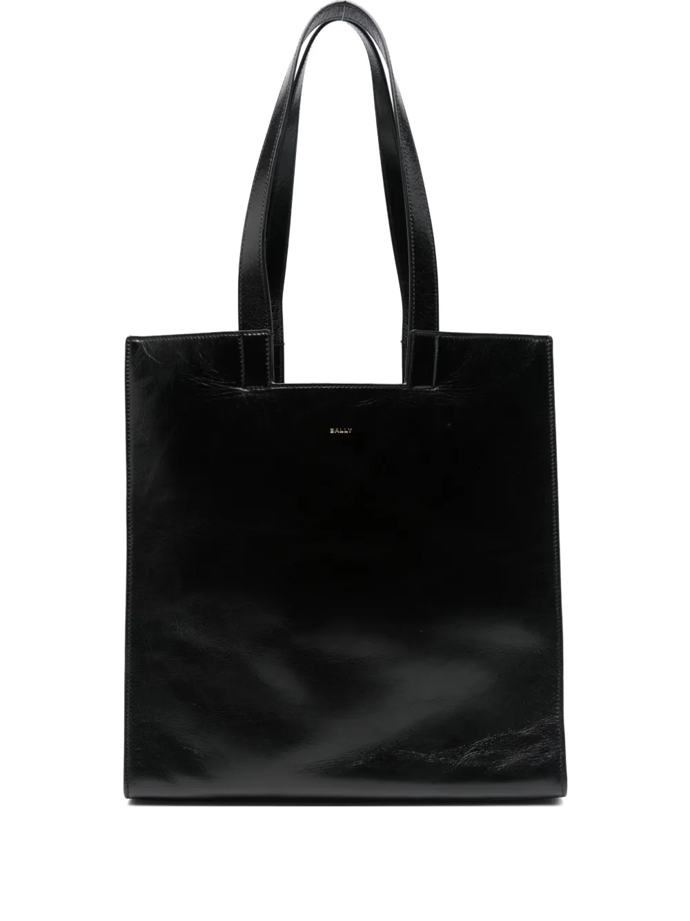 Bally Leather Tote Bag In Black