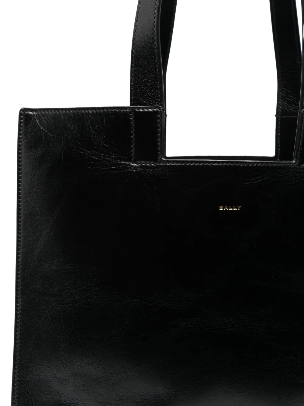 Bally Leren shopper Zwart