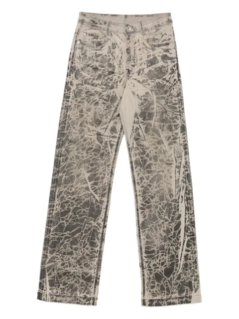 Rick Owens DRKSHDW crackle-print jeans