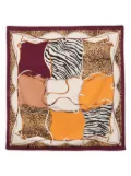 LIU JO animal-print chain-link scarf - Brown
