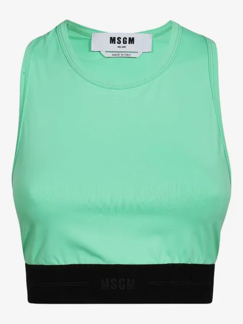 MSGM elastic-waistband tank top