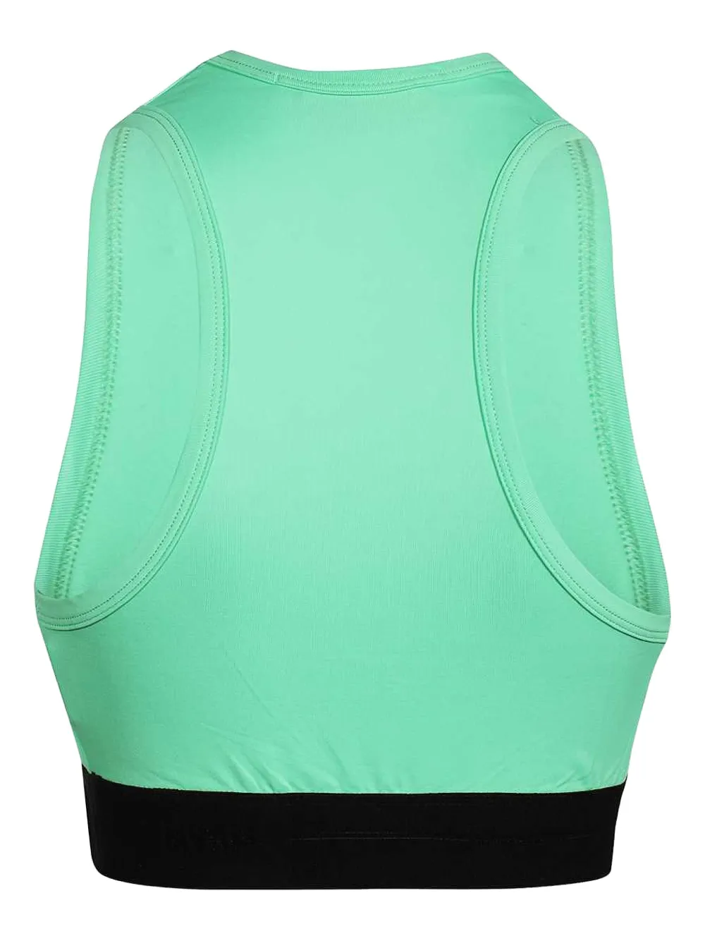 Msgm Elastic-waistband Tank Top In Green