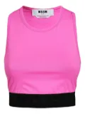 MSGM elastic-waistband tank top - Pink