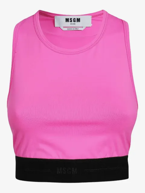 MSGM elastic-waistband tank top