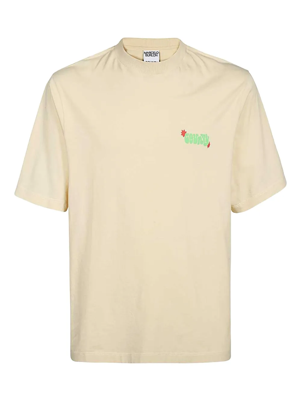 Marcelo Burlon County of Milan solstice sun-graphic T-shirt Beige