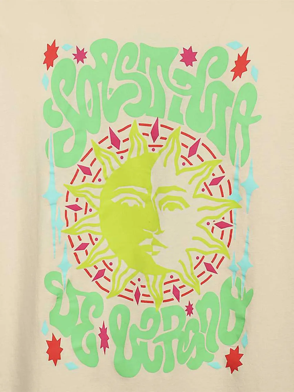 Marcelo Burlon County of Milan solstice sun-graphic T-shirt Beige