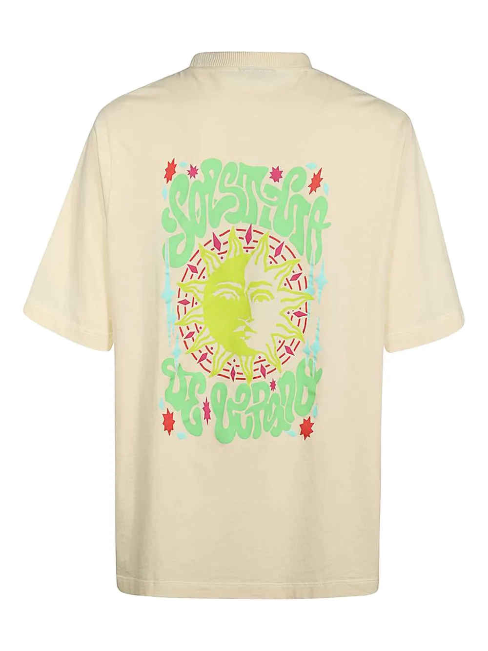 Marcelo Burlon County of Milan solstice sun-graphic T-shirt Beige