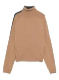 Semicouture turtleneck wool-blend sweater - Brown