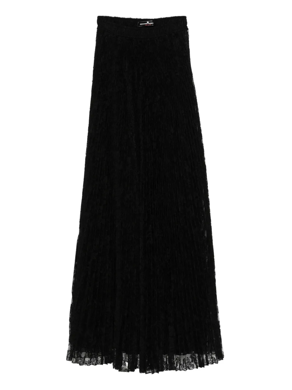 Ermanno Scervino Maxi-plooirok met kant Zwart