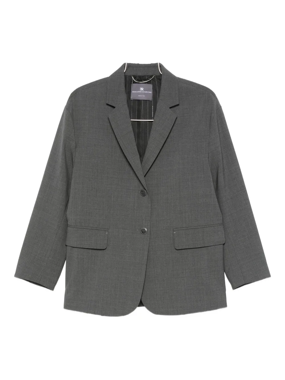 Ermanno Scervino Single-breasted Blazer In Gray