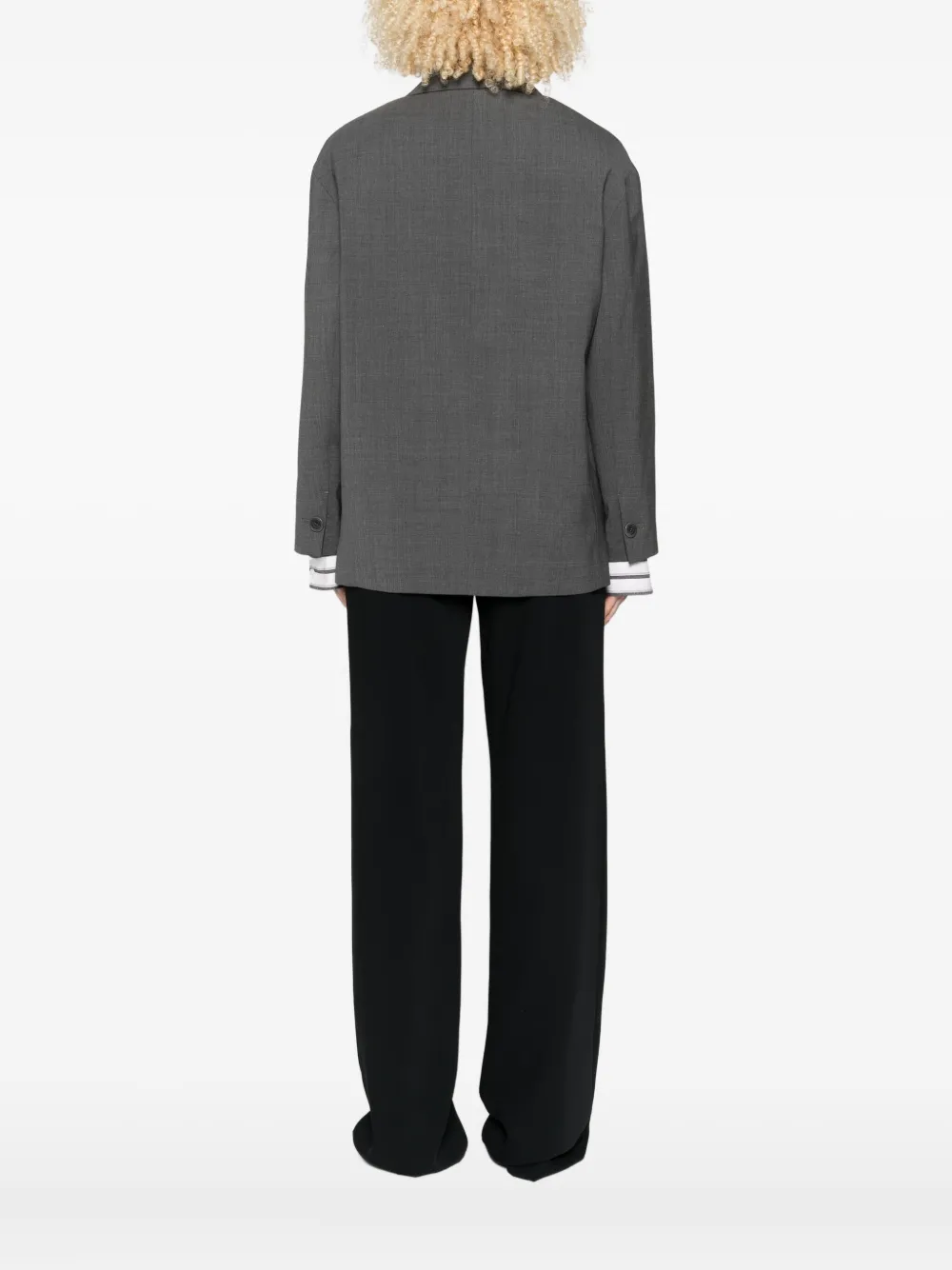 Ermanno Scervino Single-breasted Blazer In Gray
