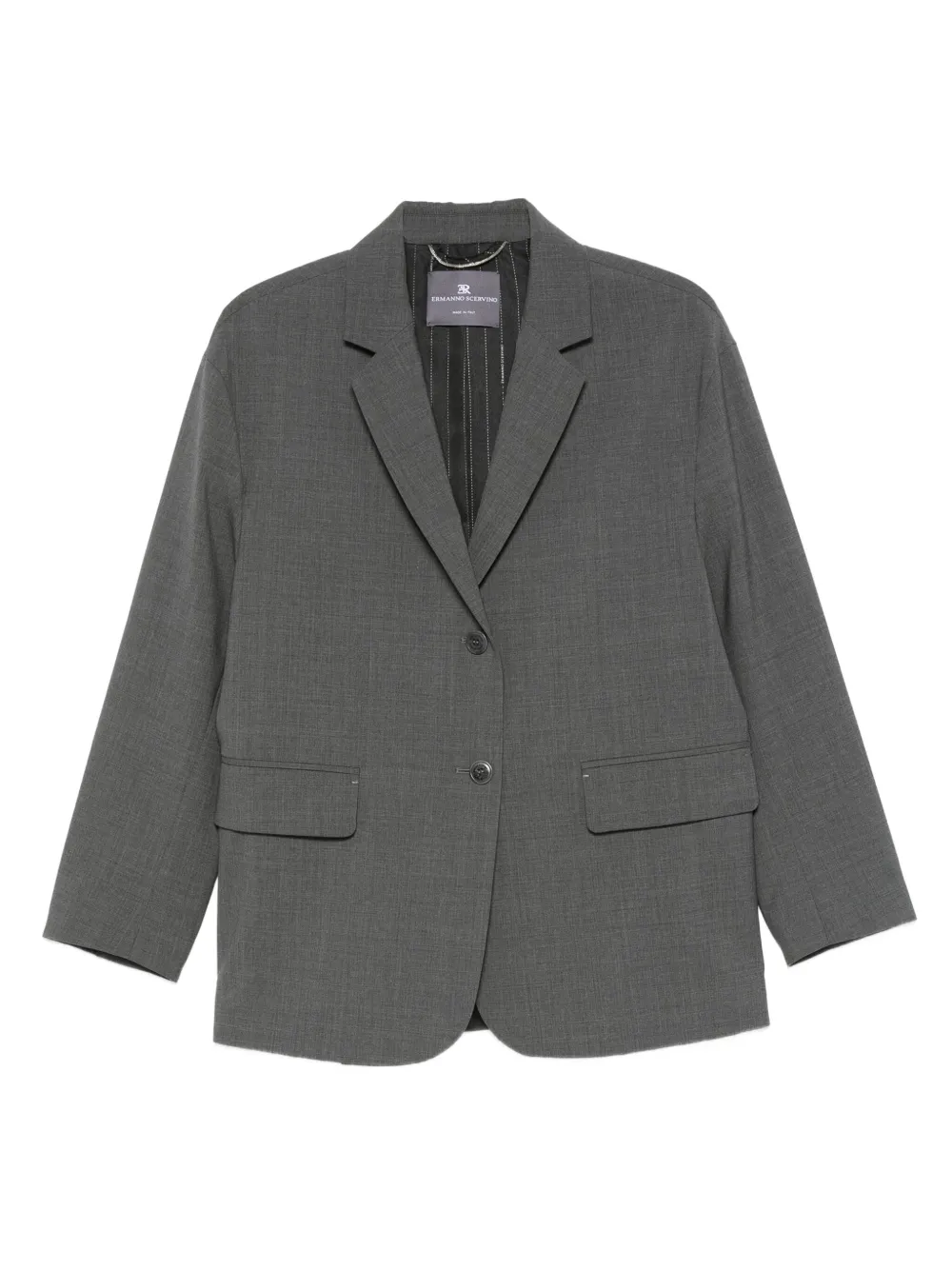 Ermanno Scervino Blazer met enkele rij knopen Grijs