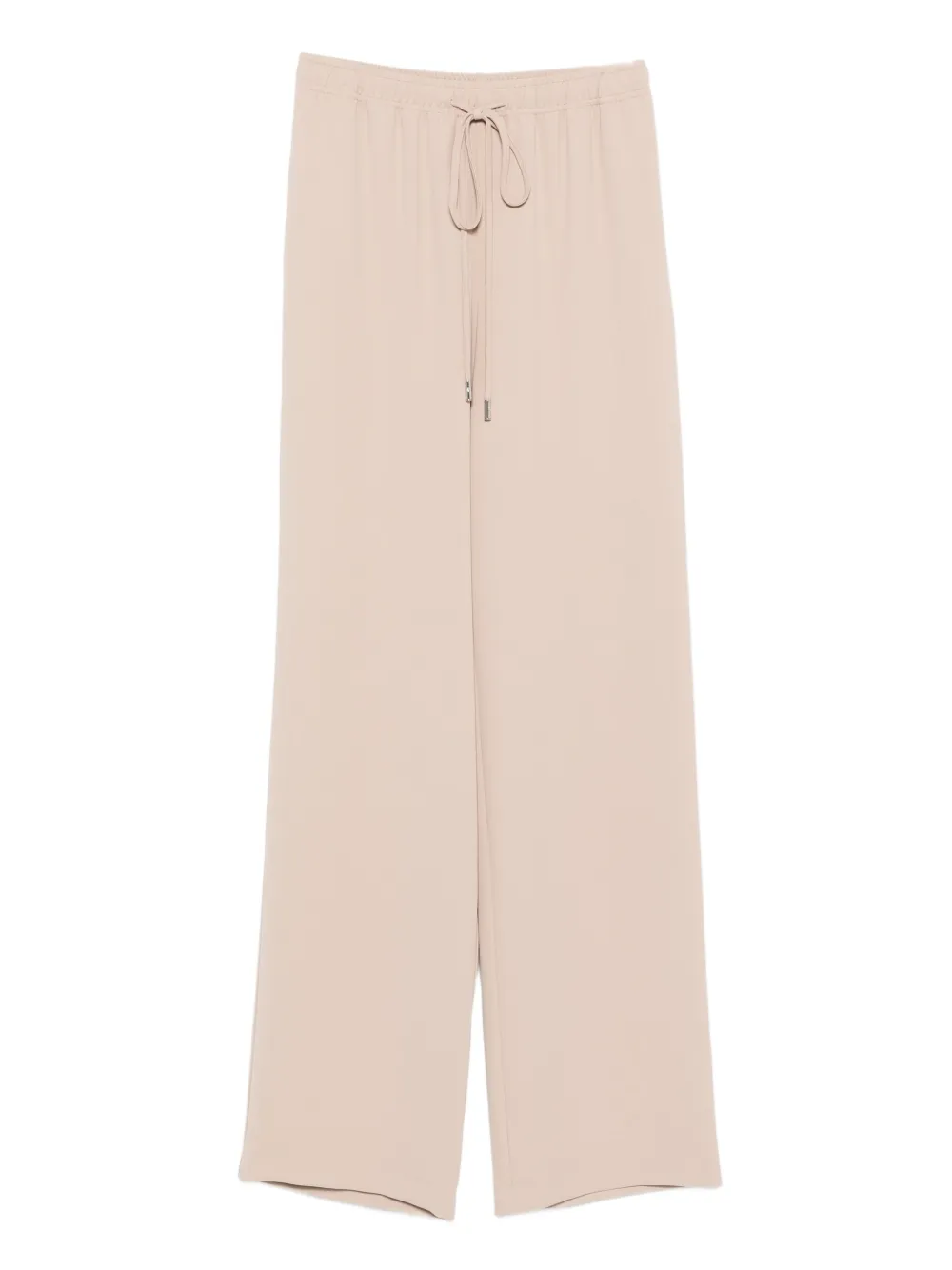 Ermanno Scervino Broek met wijde pijpen en trekkoord Beige
