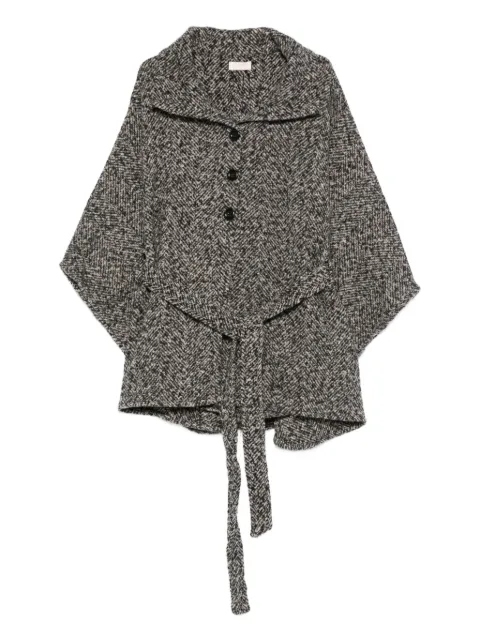 LIU JO herringbone belted coat