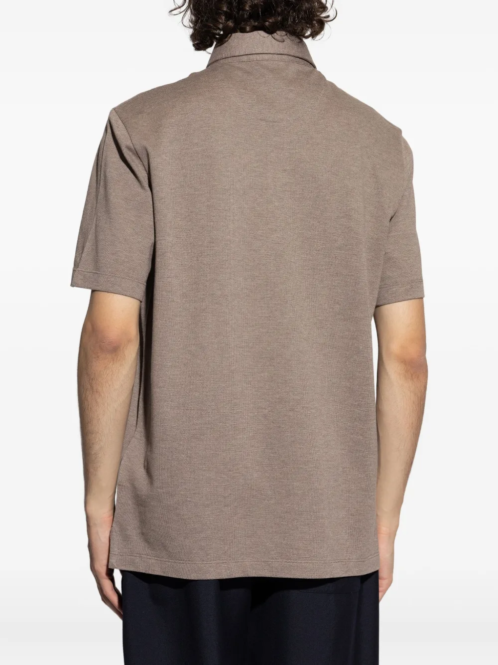 Brioni Poloshirt met korte mouwen Bruin