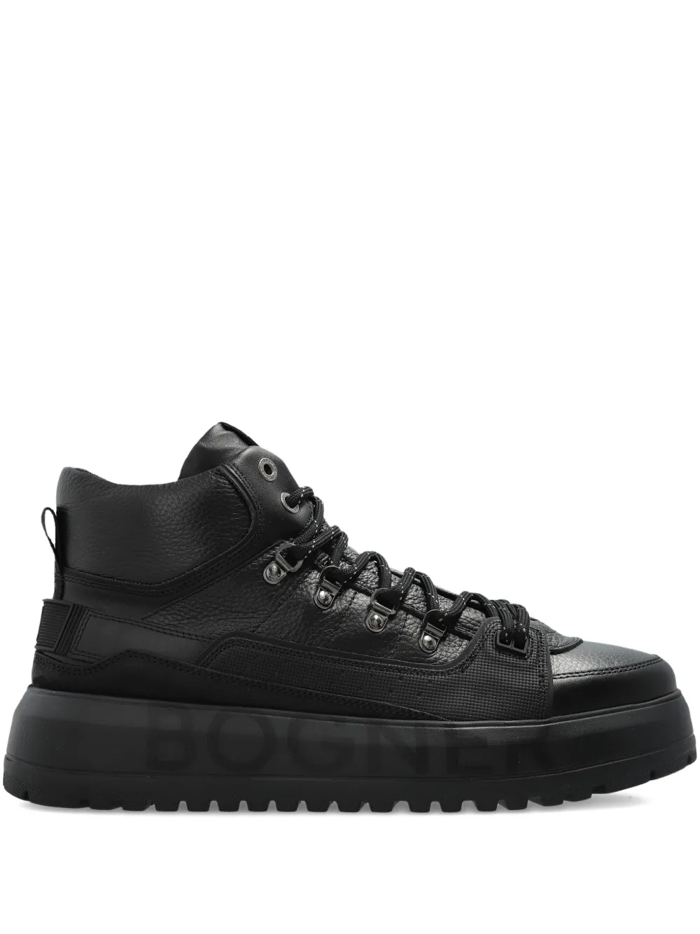 BOGNER lace-up platform sneakers | Black | Image 1