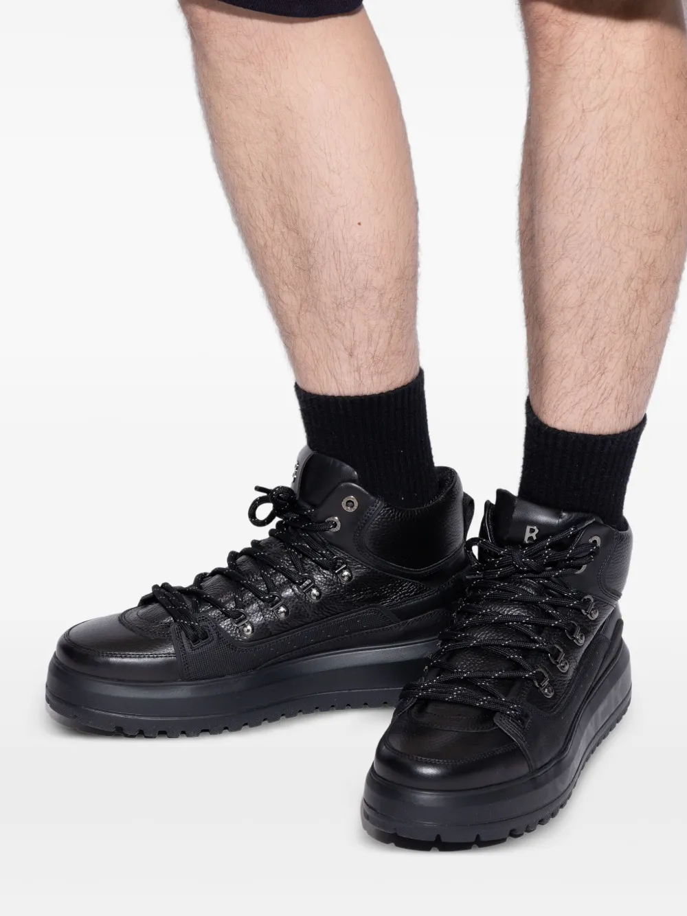 Bogner Lace-up Platform Sneakers In Black