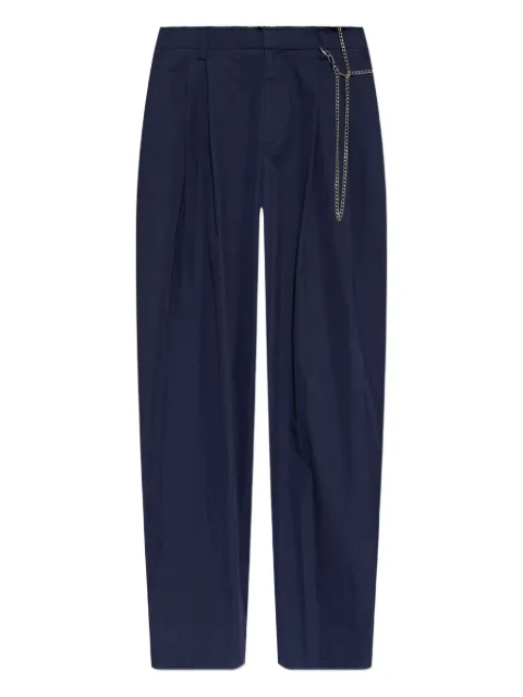 Alexander Wang pantalones con pinzas y detalle de cadena