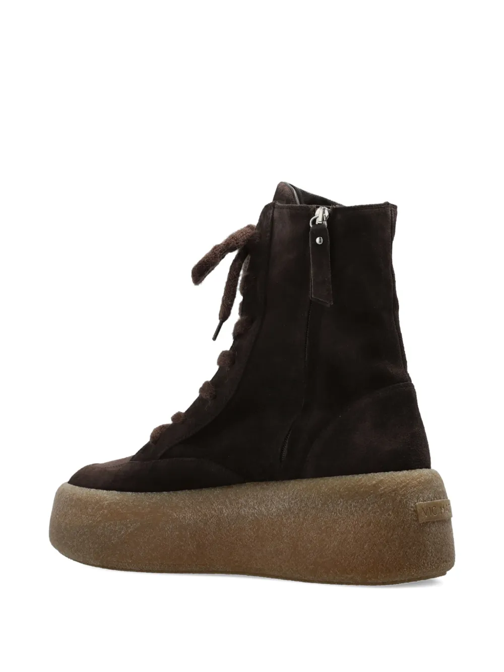 Vic Matie lace-up platform trainers Brown