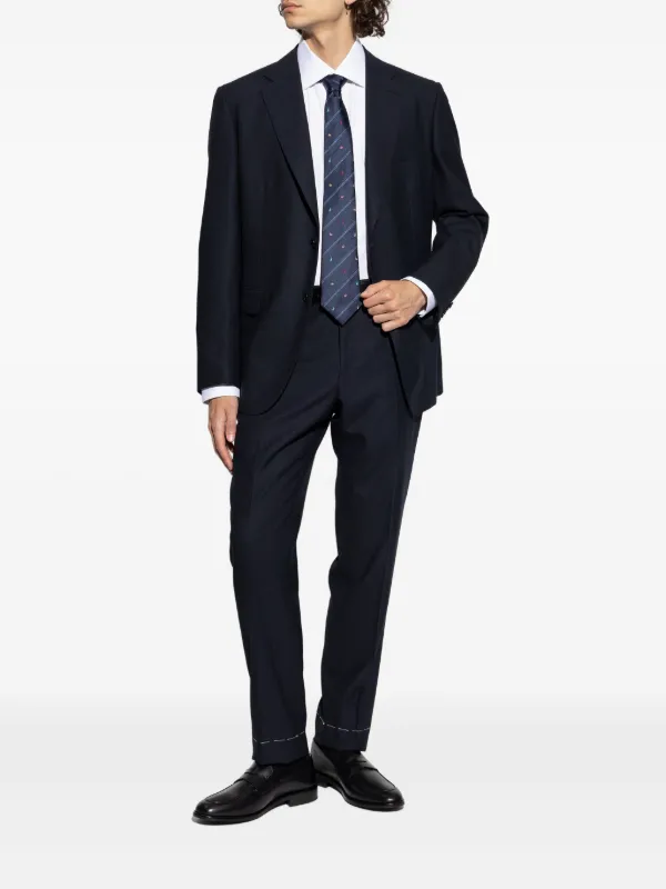 Brioni シングルスーツ | ブルー | FARFETCH JP