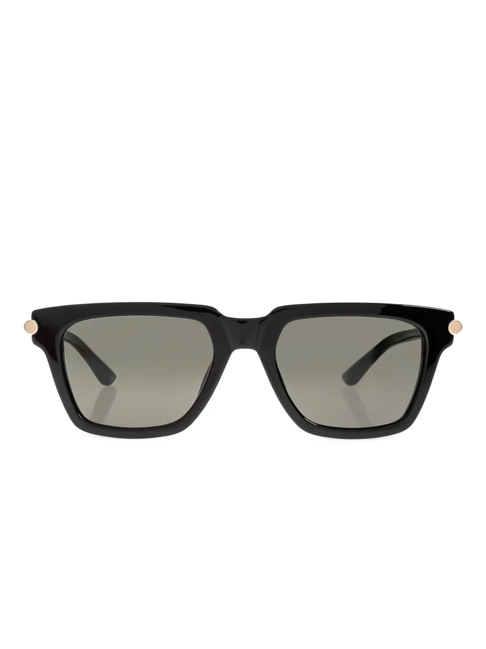 Alexander McQueen Eyewear T-bar Icon square-frame sunglasses - Nero