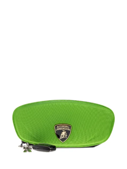 Balenciaga x Lamborghini logo-appliqué clutch bag
