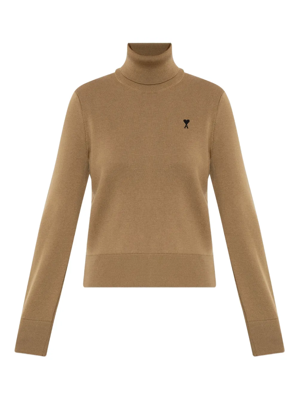 AMI Paris Coltrui met geborduurd logo Beige