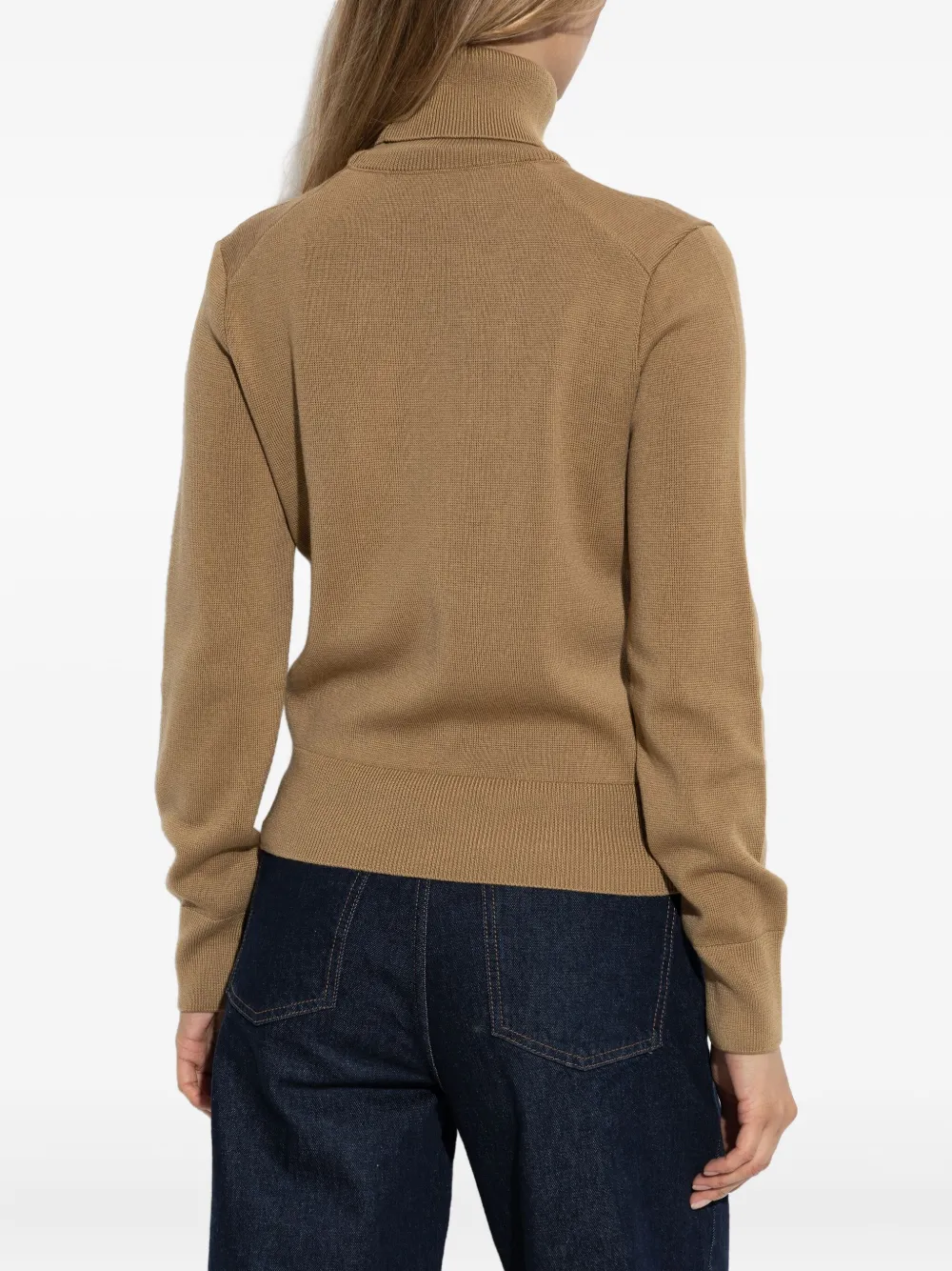 AMI Paris Coltrui met geborduurd logo Beige