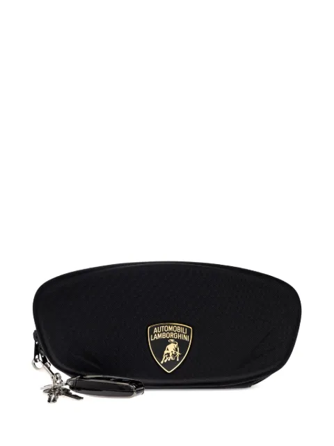 Balenciaga x Lamborghini logo-appliqué clutch bag