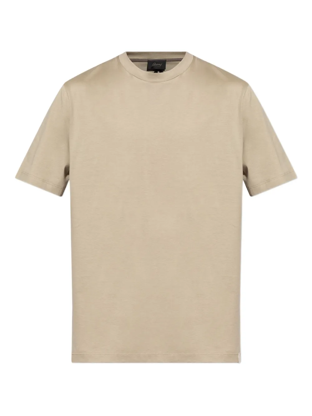 Brioni crew-neck short-sleeve T-shirt Beige