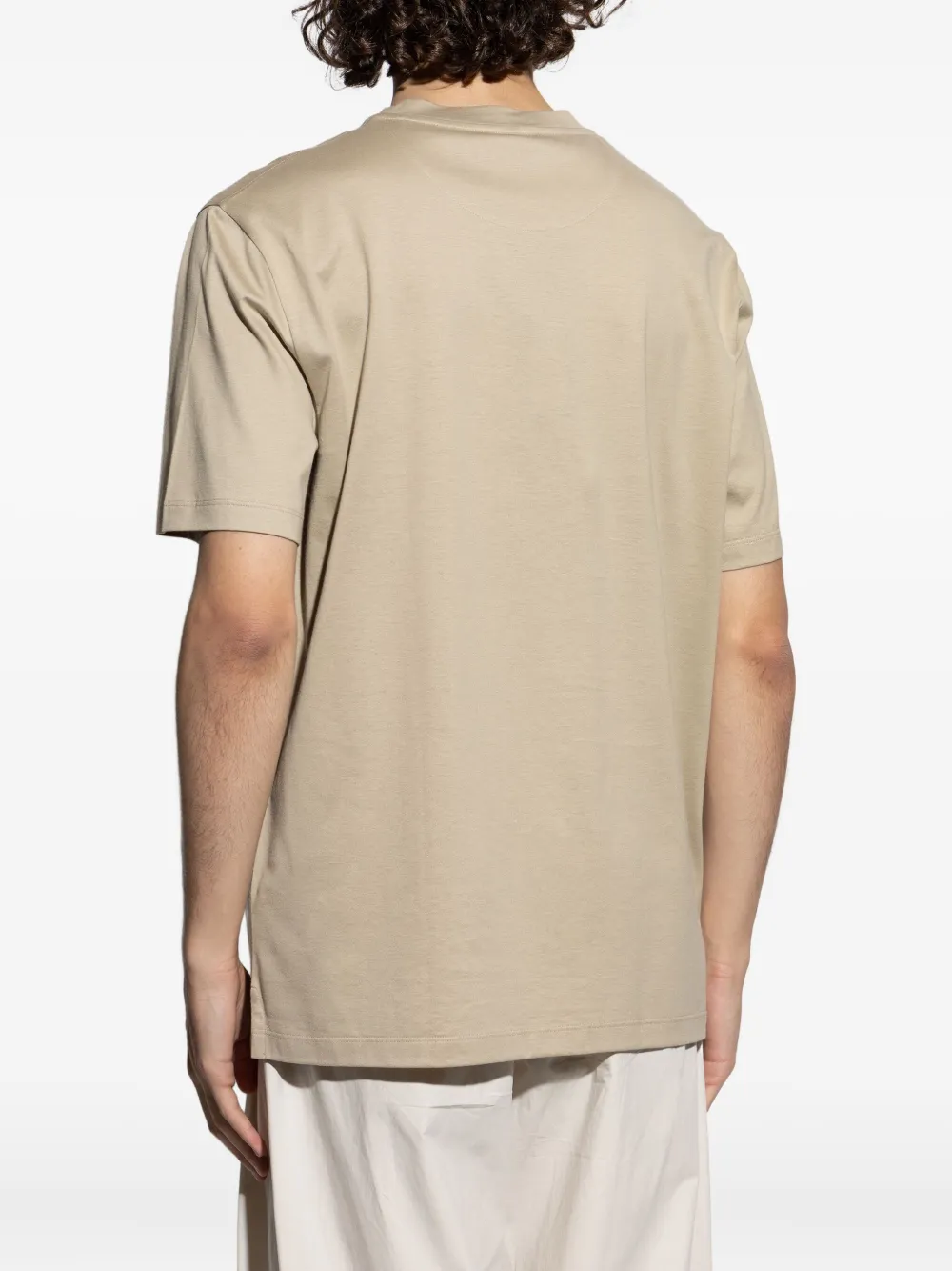 Brioni T-shirt met ronde hals Beige