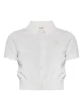 Alexander Wang button-front short-sleeve knit top - White